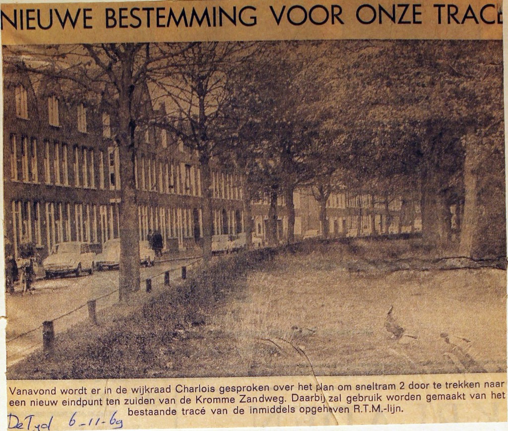 19691106 Nieuwe bestemming traject. (De Tijd)