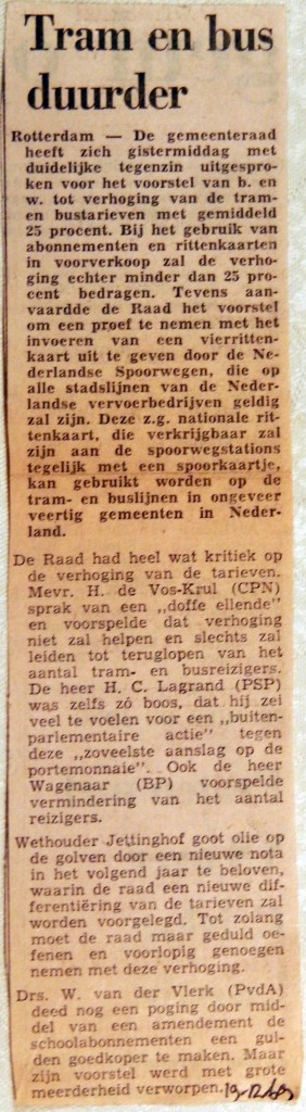 19691219 Tram en bus duurder