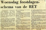 19691223 Woensdag feestdagenschema RET