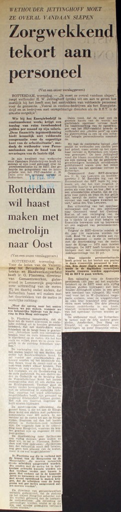 19700218 Tekort aan personeel.