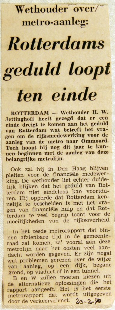 19700220 Rotterdams geduld ten einde