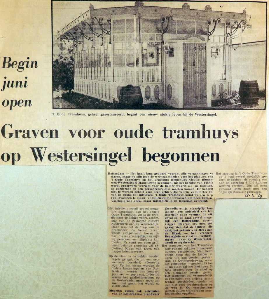 19700325 Graven voor Oude Tramhuys is begonnen