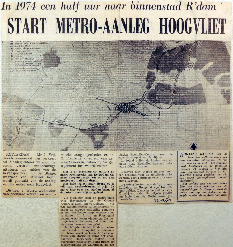 19700425 Start metro-aanleg Hoogvliet