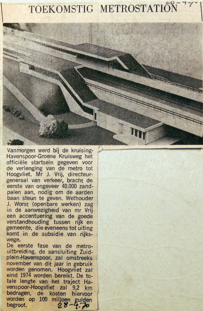 19700428 Toekomstig metrostation