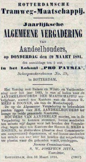 18940316 Jaarvergadering. (AH)