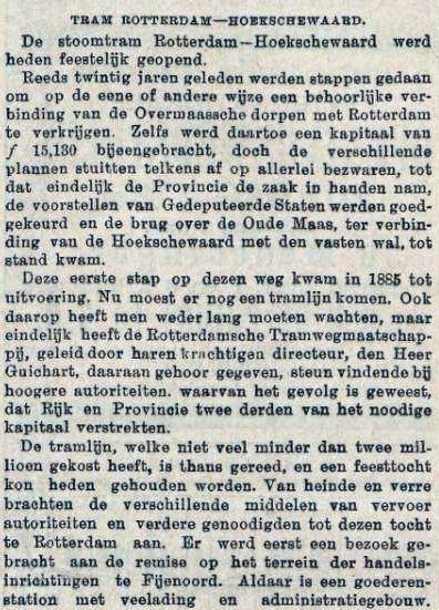 18980502 Opening lijn Hoekschewaard 1. (NvdD)