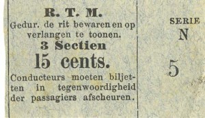 Voor volledige ritten over de langste paardentramlijnen moest 15 cents worden betaald.