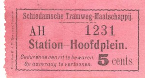 Oorspronkelijk was het kaartjesbestand overzichtelijk; twee enkele reisbiljetten voor iedere richting en een contramerk voor passagiers met een abonnement.