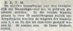 19131208 Remise Oostzeedijk in gebruik. (RN)