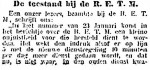 19140214 De toestand bij de R.E.T.M. 1. (Het Volk)