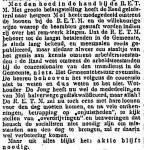 19151104 Aktie blijft nodig. (Het Volk)