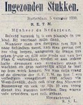 19161007 Vroege dienst. (RN)