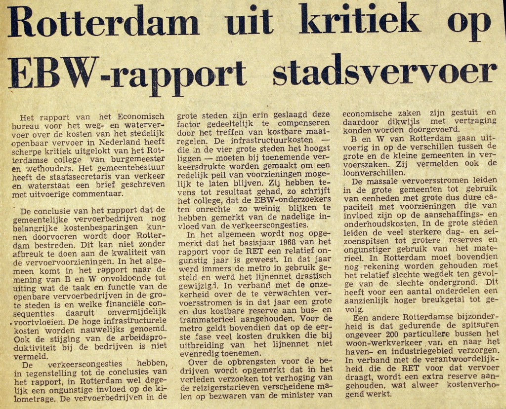 19700610 Kritiek op rapport. (NRC)