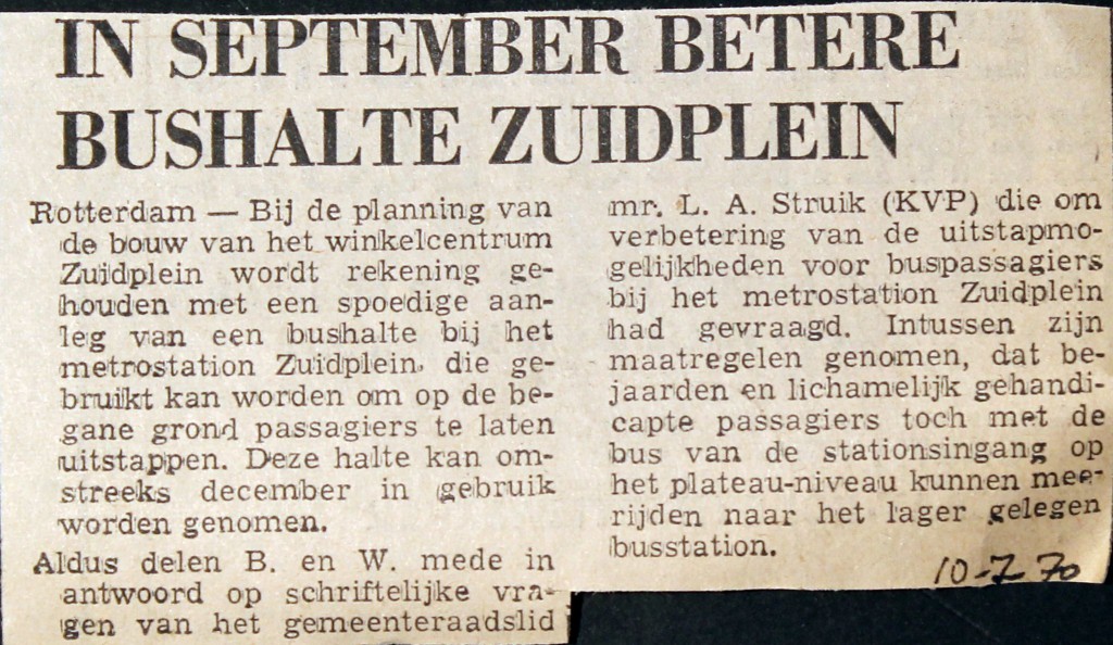 19700710 Betere halten Zuidplein.