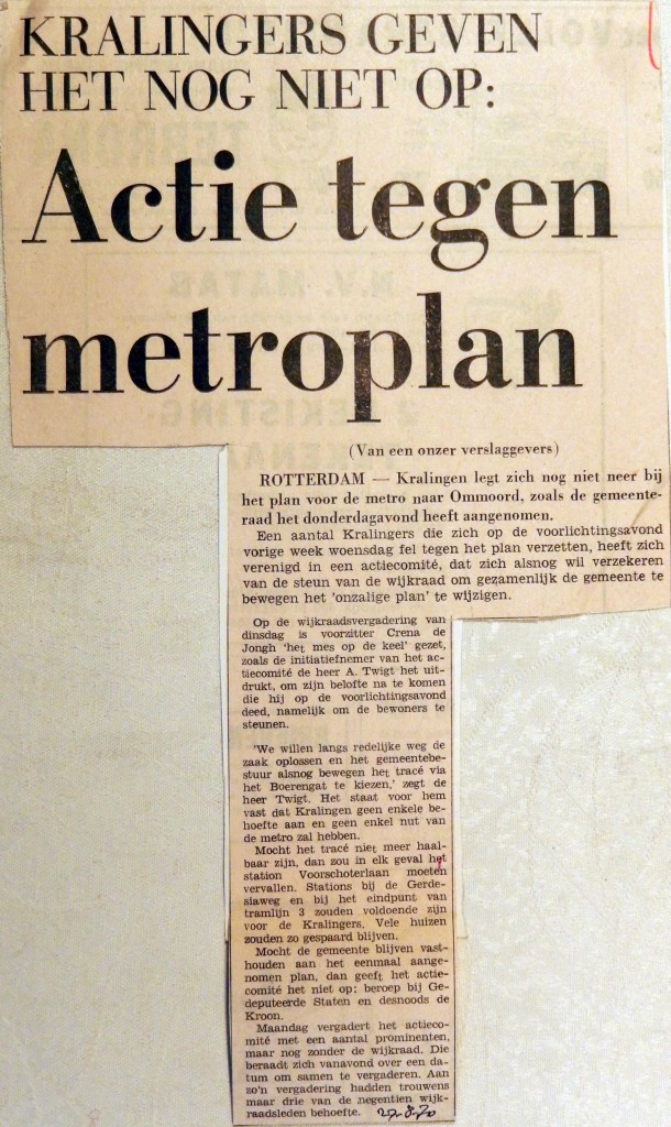 19700827 Actie tegen metroplan