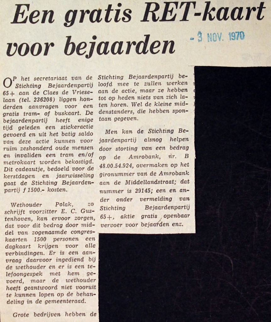 19701103 Gratis voor bejaarden.