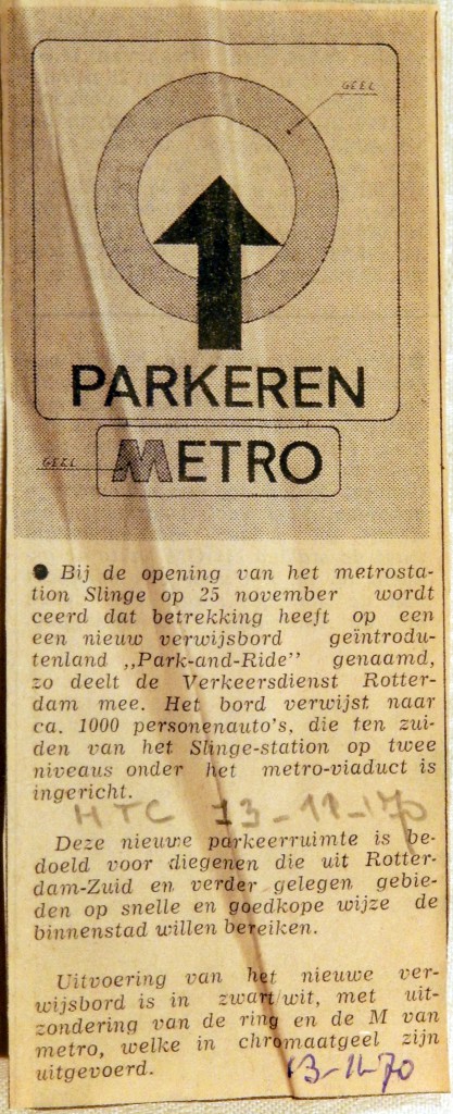 19701113 Parkeren Metro