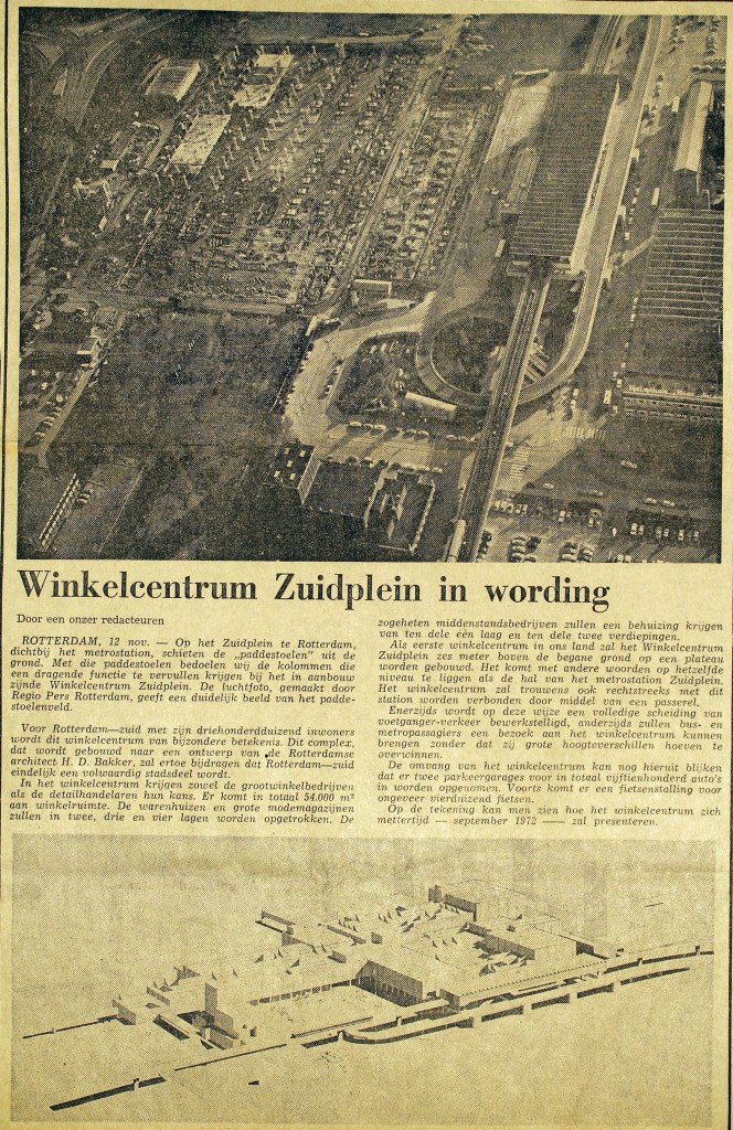 19701113 Zuidplein in wording. (NRC)