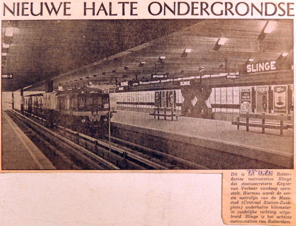 19701125 Nieuwe halte ondergrondse