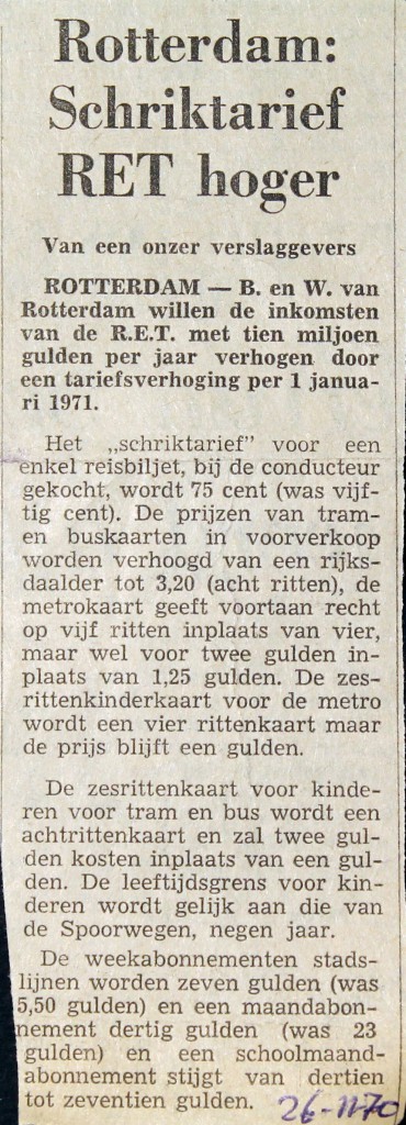 19701126 Schriktarief hoger.