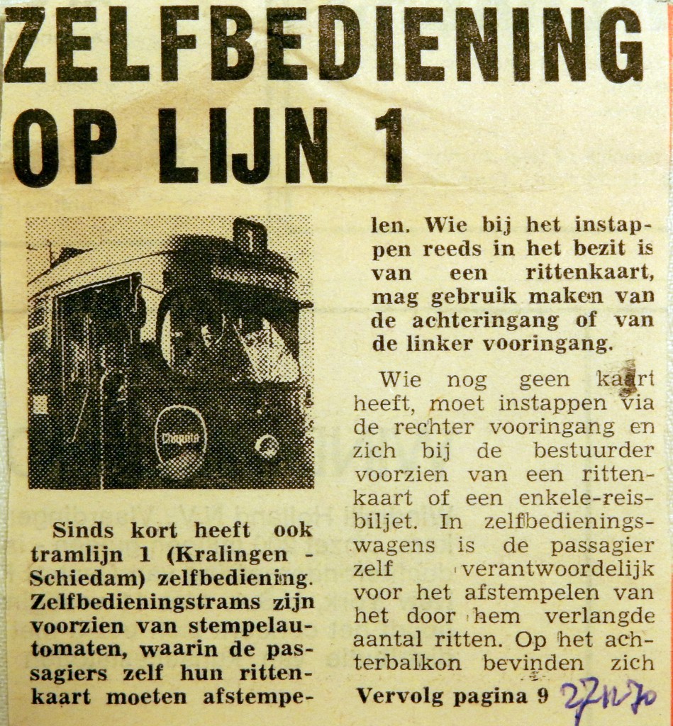 19701127 Zelfbediening op lijn 1