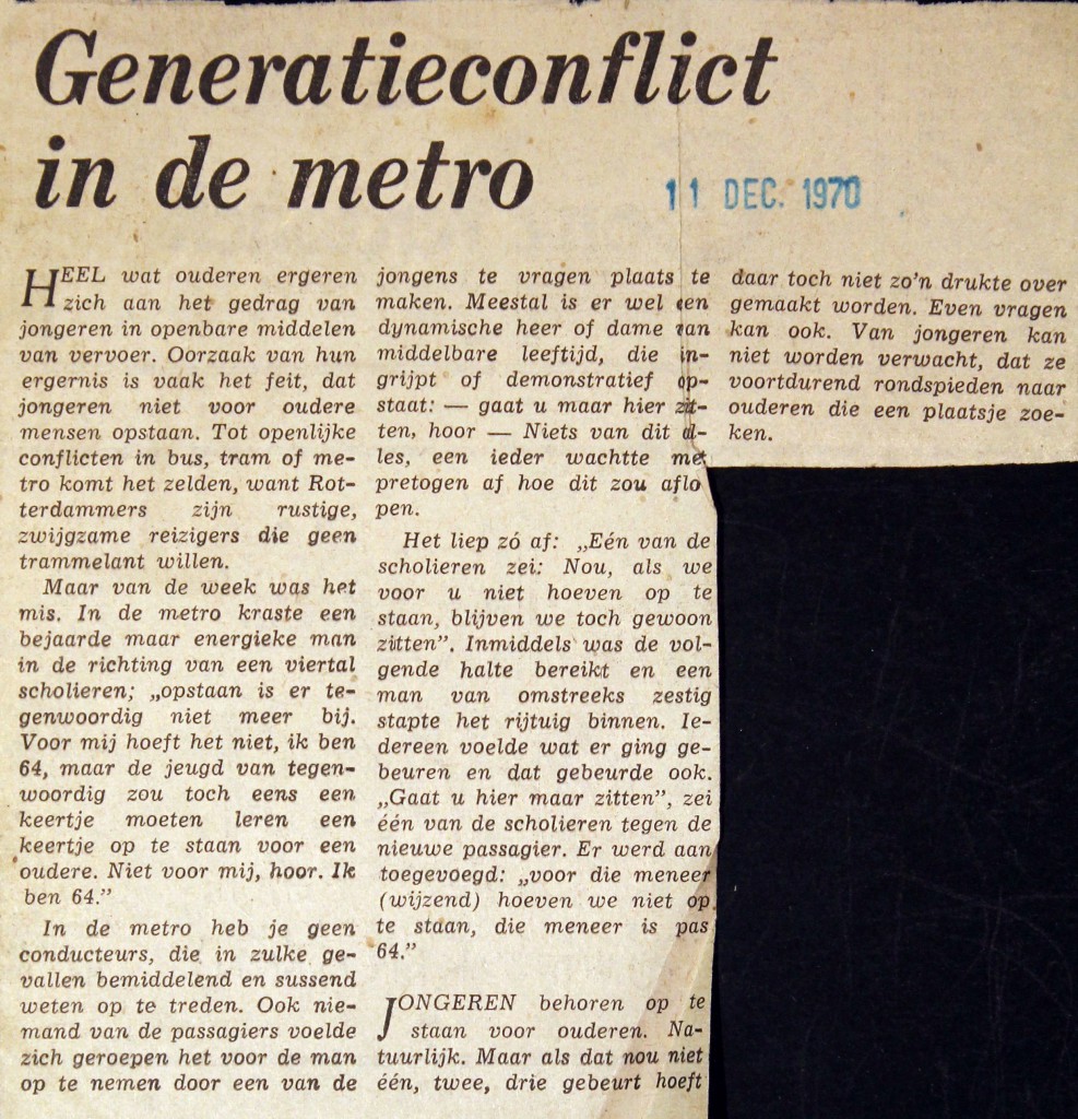 19701211 Generatie conflict in metro.