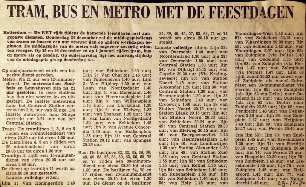 19701229 OV met de feestdagen.