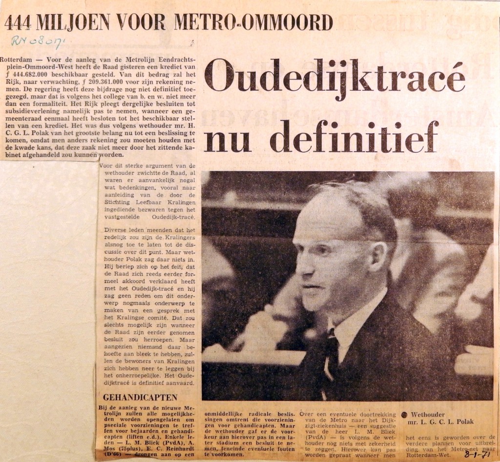 19710108 444 miljoen voor metro Ommoord (RN)