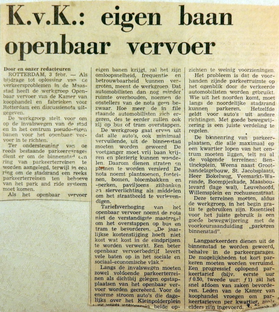19710203 KvK eigen baan Openbaar Vervoer