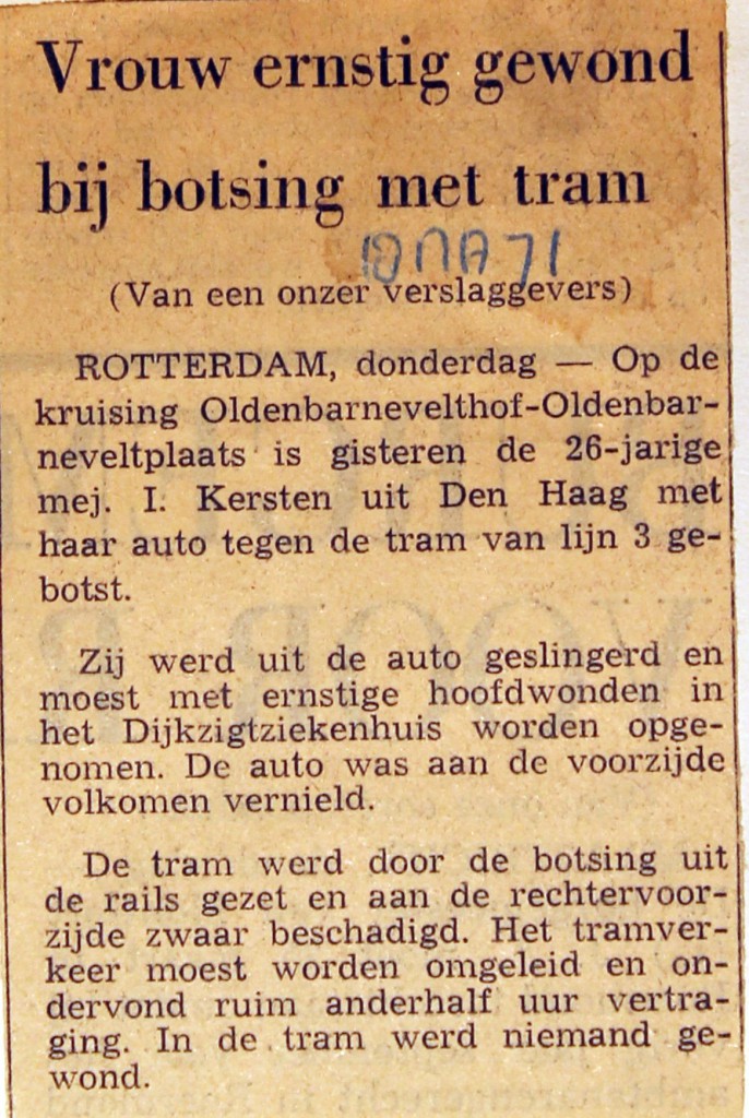 19710318 Vrouw ernstig gewond.