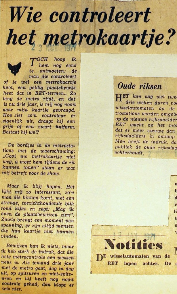 19710323 Wie controleert metrokaartje.