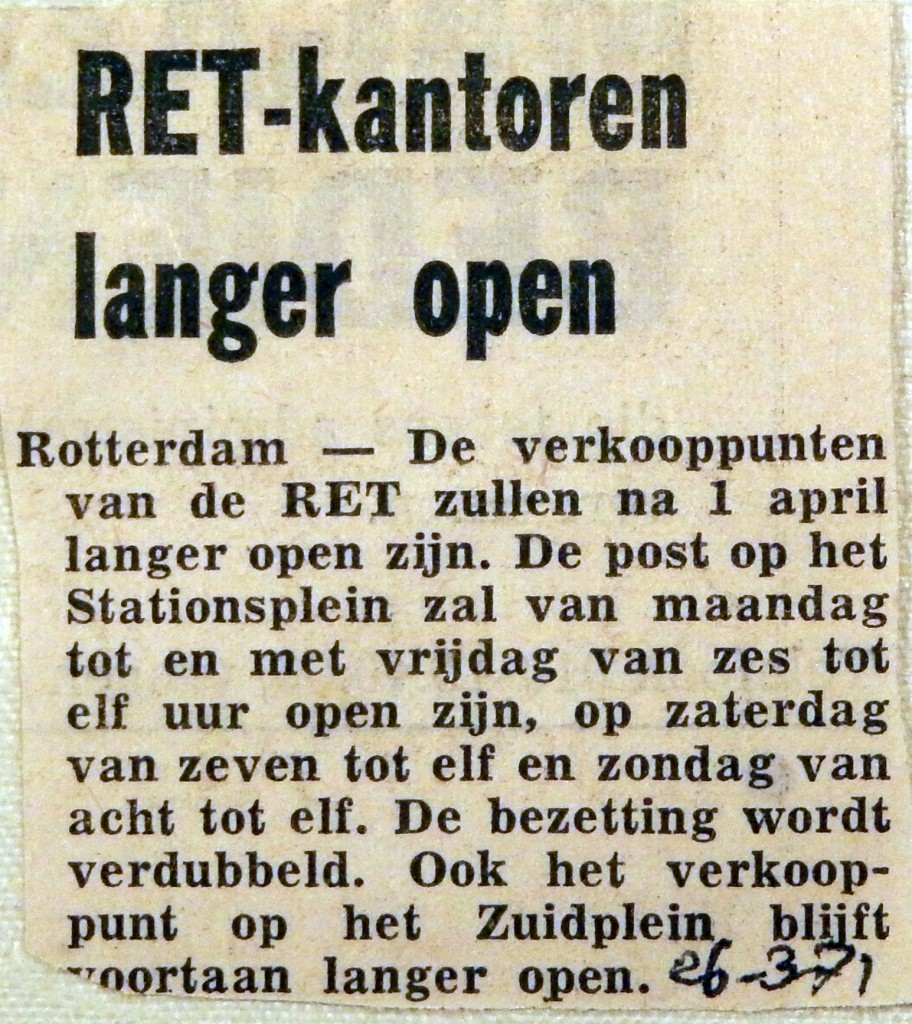 19710326 RET kantoren langer open