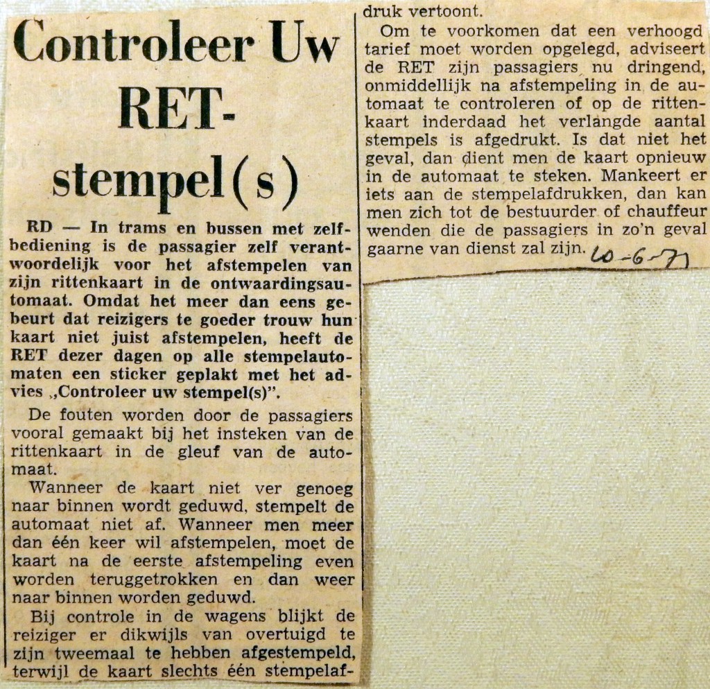 19710610 Controleer uw RET stempels