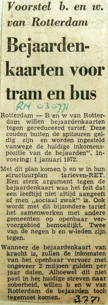 19710703 Bejaardenkaarten voor tram en bus (RN)