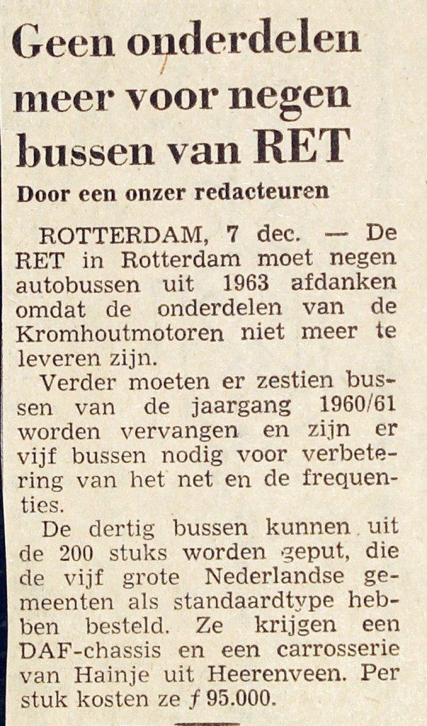 19711207 Geen onderdelen bus. (NRC)