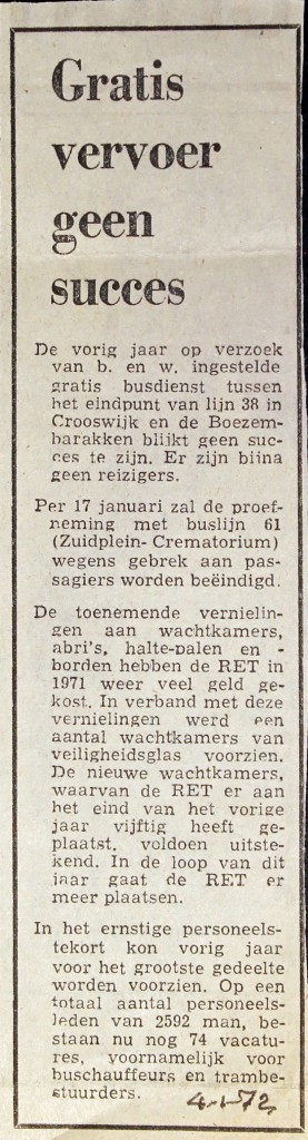 19720104 Gratis OV geen succes.