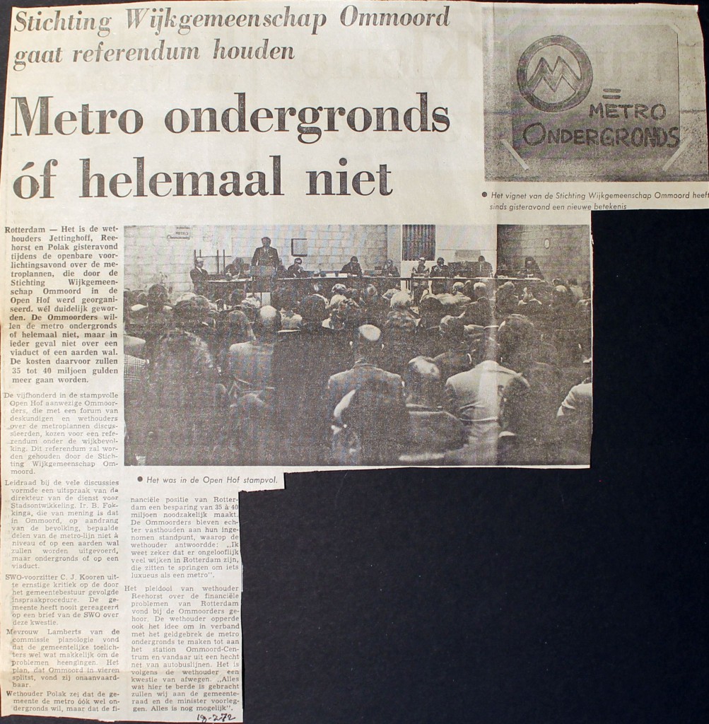 19720219 Metro ondergronds of niet.