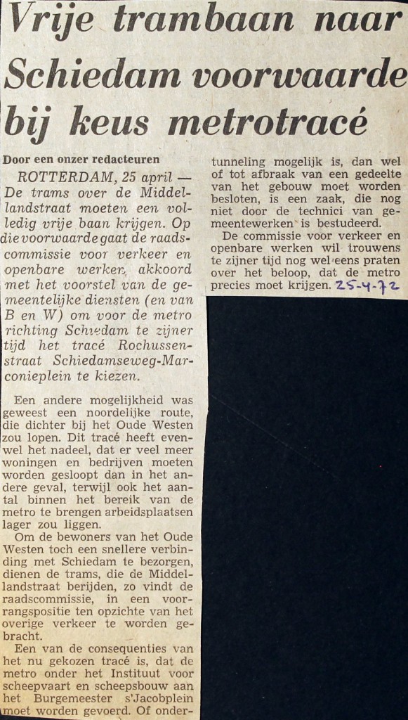 19720425 Vrije trambaan naar Schiedam.