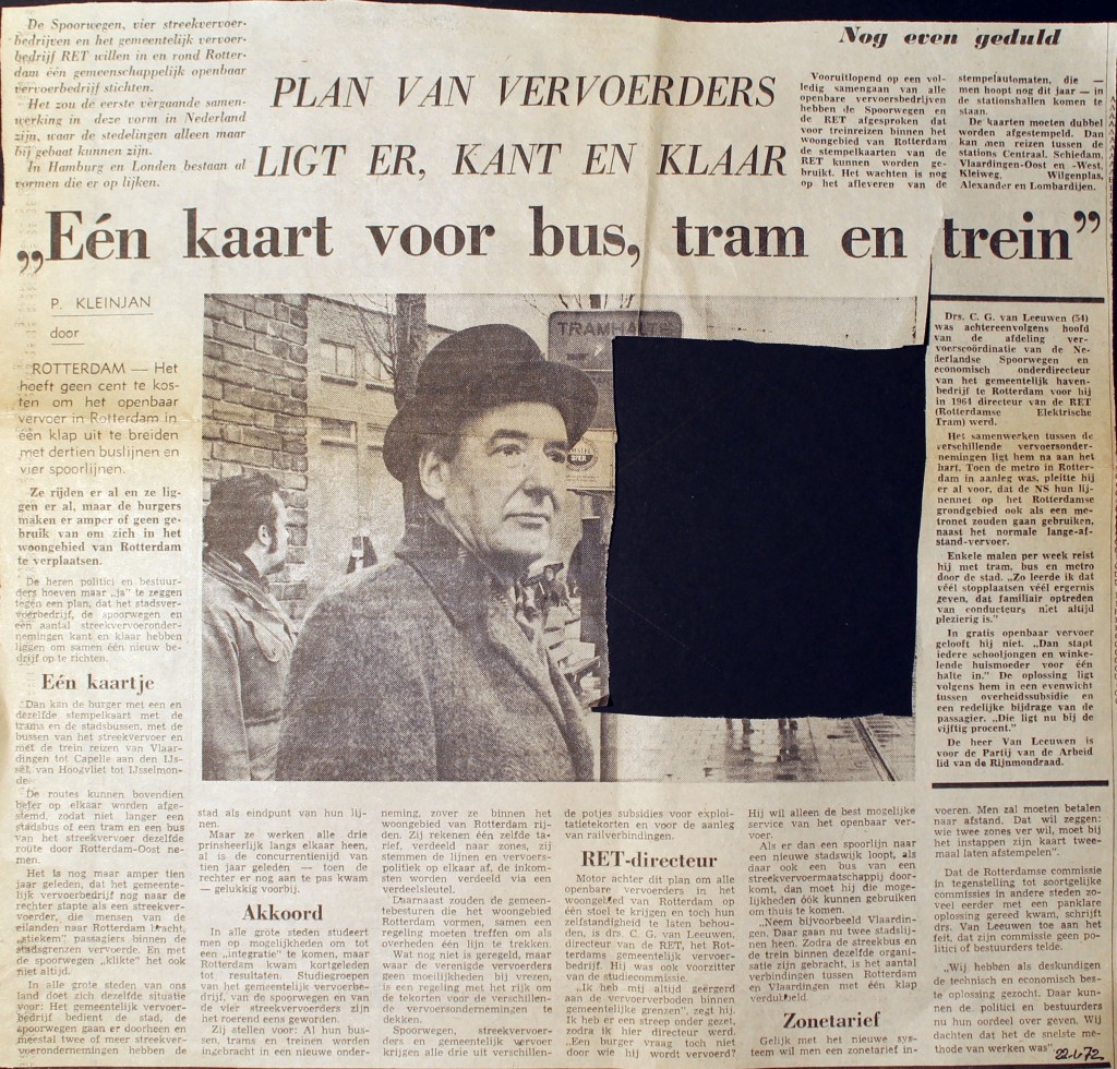 19720622 Een kaart voor OV.