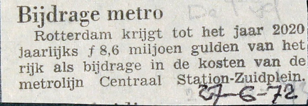 19720627 Bijdrage metro.