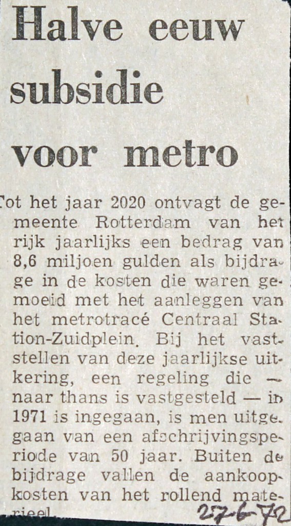 19720627 Halve eeuw subsidie.