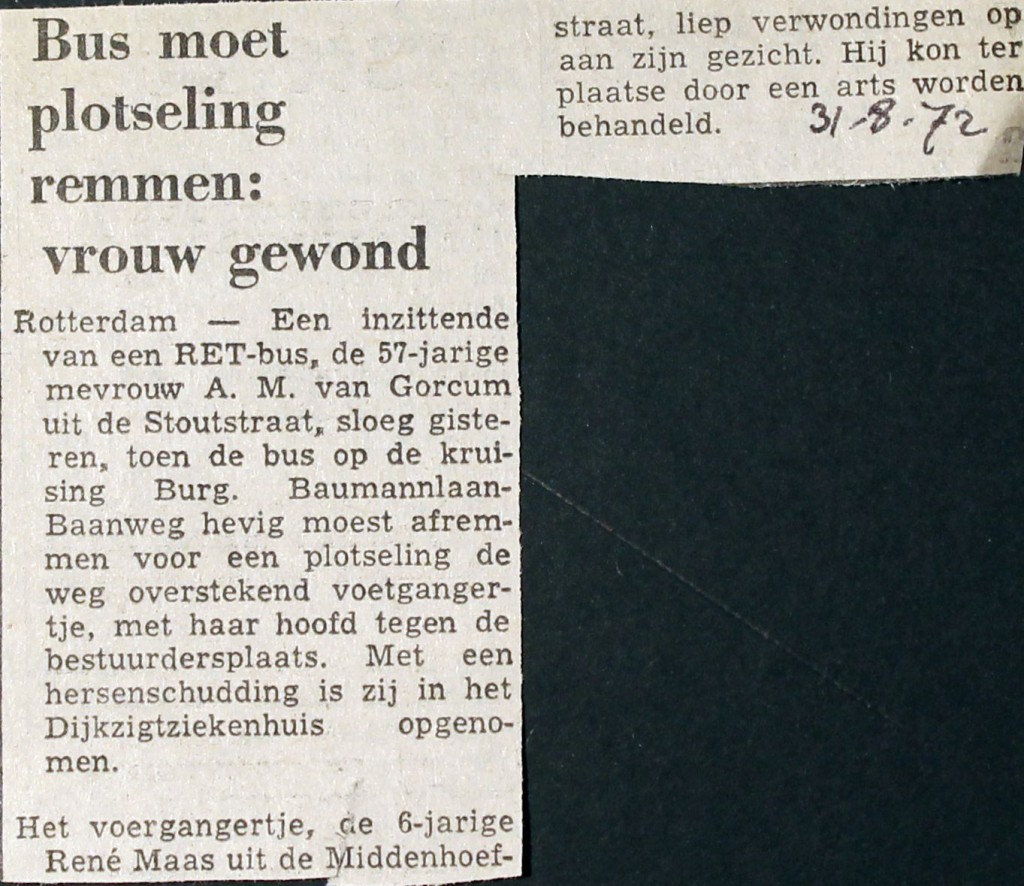 19720831 Vrouw gewond.