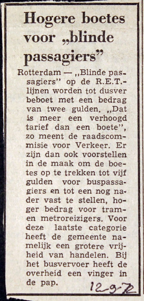 19720912 Boete voor Blinde passagier.