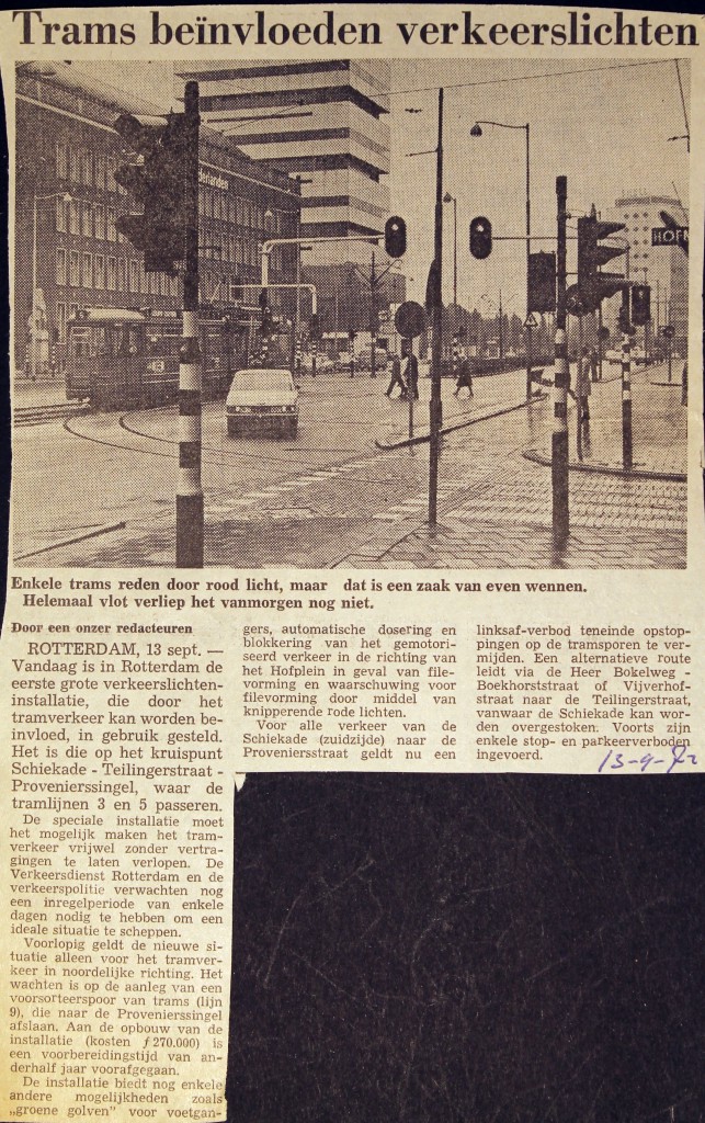 19720913 Trams beinvloeden verkeerslichten.