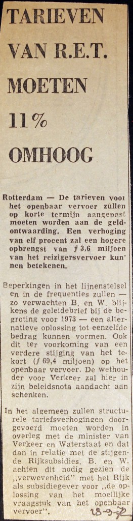 19720923 Tarieven moeten omhoog.