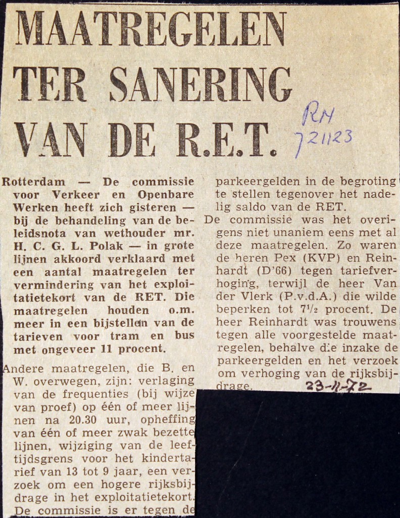 19721123 Maatregelen sanering. (RN)