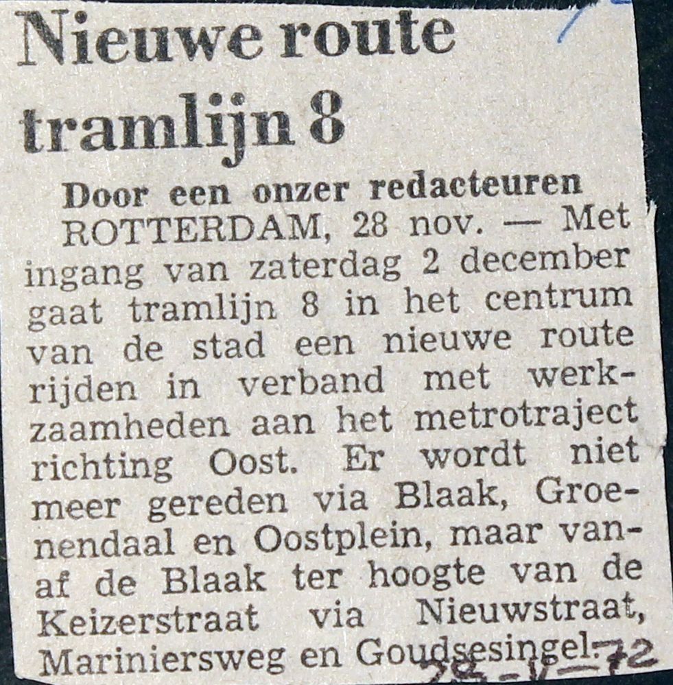 19721128 Nieuwe route lijn 8.