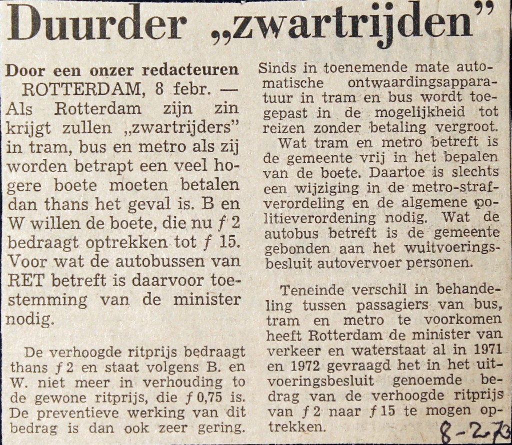 19730208 Duurder zwartrijden.