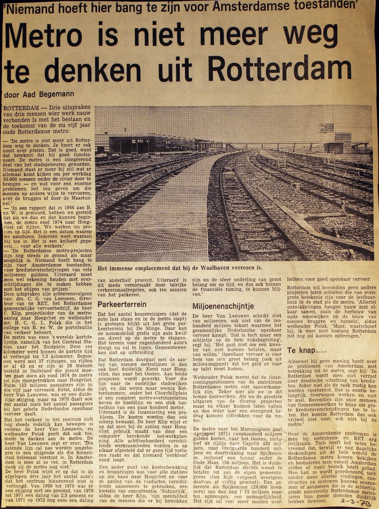 19730303 Metro niet meer weg te denken.