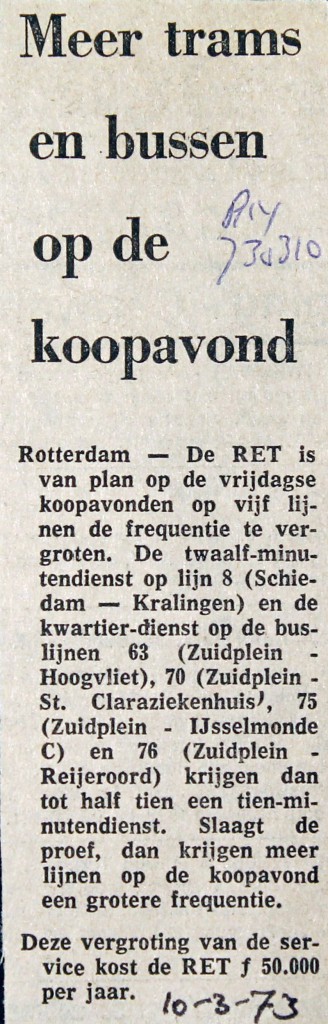 19730310 Meer trams en bussen.